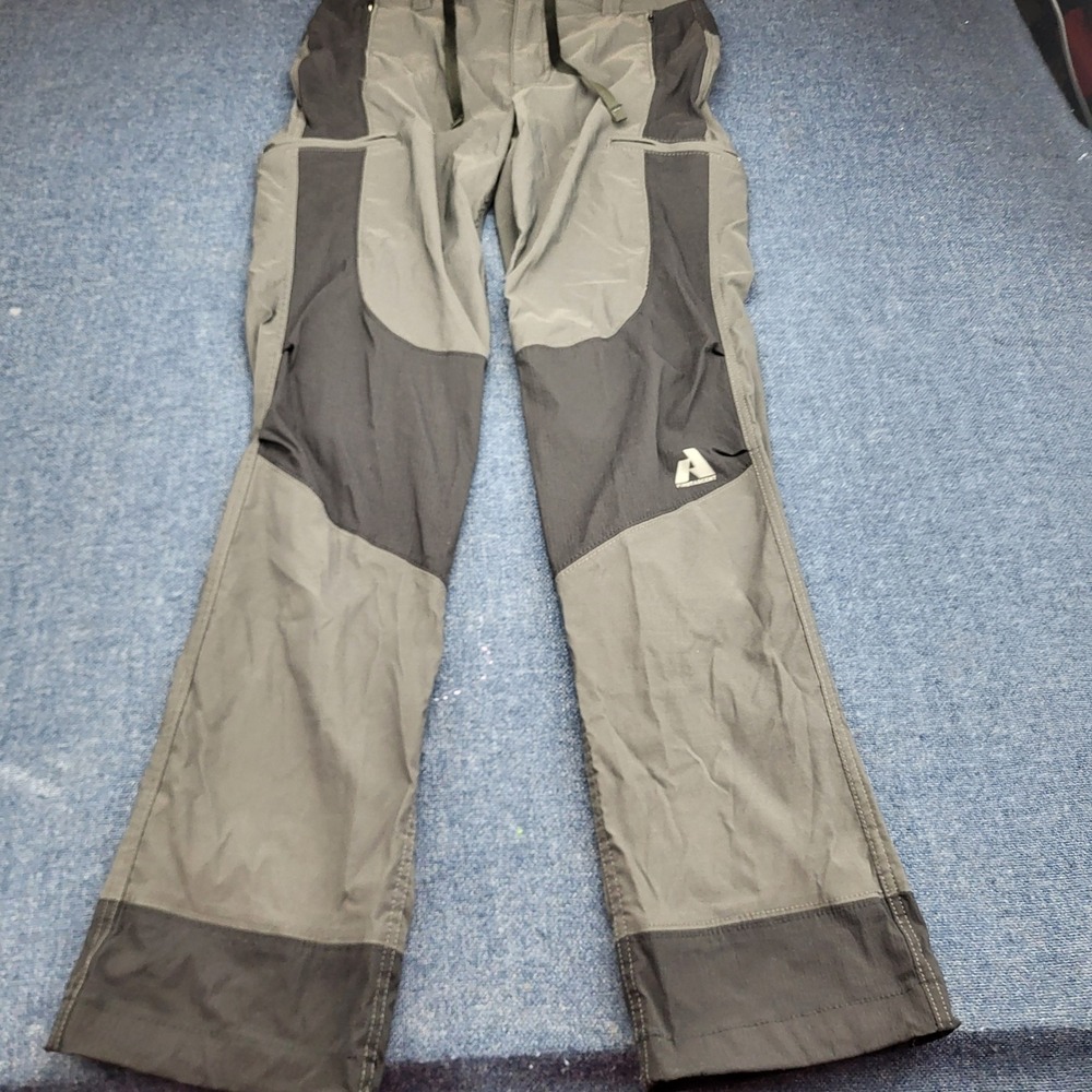 Eddie Bauer First Ascent Women 4 Gray Colorblock Technical Hiking Pants Outdoor
